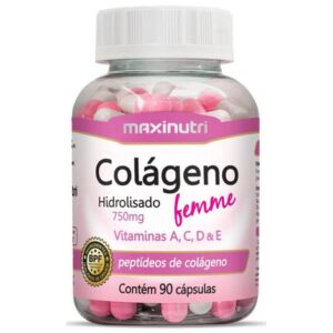 Colágeno Femme com Vitaminas e Minerais 700mg 90 Cápsulas Maxinutri