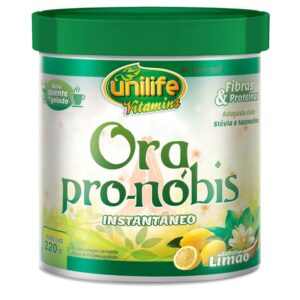 Ora Pro-Nóbis instantâneo sabor Limão 220g Unilife